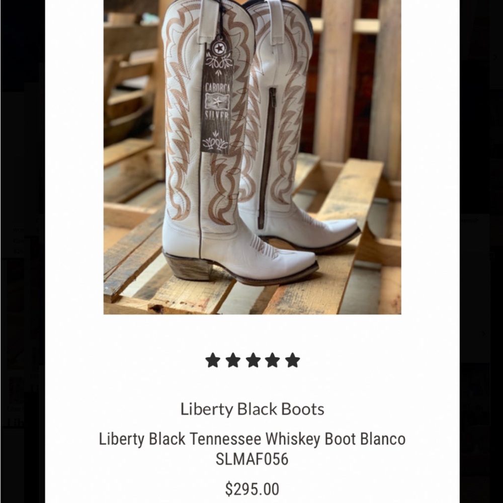 Liberty Black Boots Caborca Silver